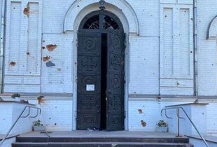 У Нікополі ворожий снаряд пошкодив Спасо-Преображенський собор (фото)