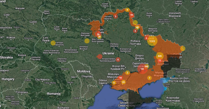 В Україні створили карту замінованих територій