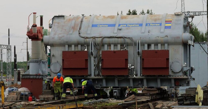 Україна отримає від Литви третій потужний автотрансформатор для відновлення енергосектору