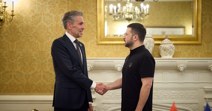 Зеленський вперше зустрівся з Прем'єр-міністром Нідерландів Діком Схоофом