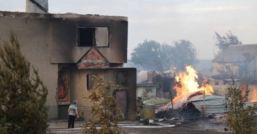 ТОТ Луганщини потерпає від лісових пожеж: через бездіяльність окупантів вигоріло вже понад 80 будинків