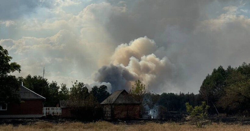 На Полтавщині протягом кількох днів сталося чотири масштабні пожежі: площа загорання 180 га