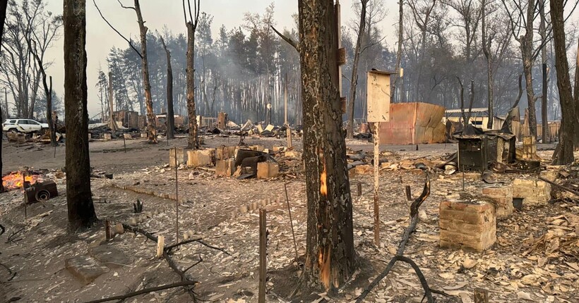 Пожежа на Харківщині: згоріло ціле село, є загиблі