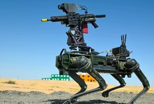 США тестують бойових робособак з ШІ на Близькому Сході