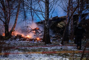 В мережі з'явилося відео моменту падіння літака у Вільнюсі