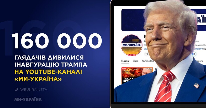 160 000 глядачів подивилися інавгурацію Дональда Трампа на ютуб-каналі 