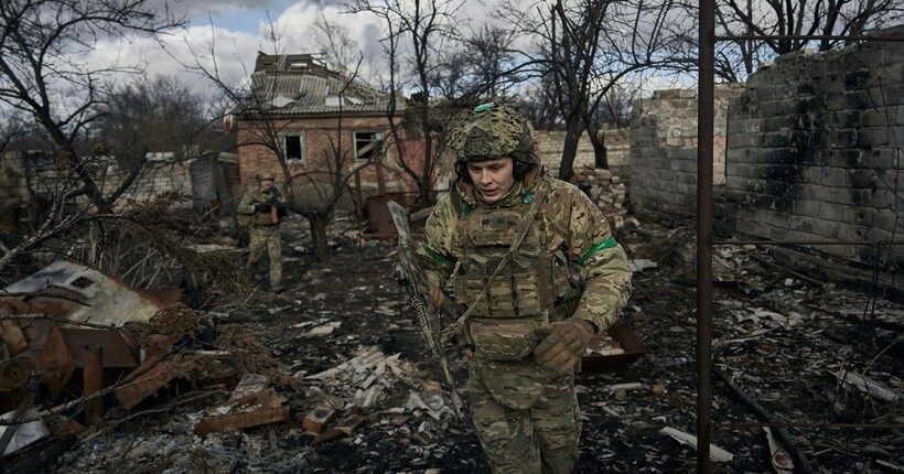 Морські піхотинці знищили ворожу позицію на Покровському напрямку (відео) 