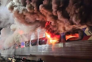 У США на ходу загорівся поїзд з 350 пасажирами (відео)