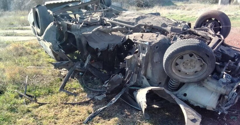 В тимчасово окупованому Скадовську вибухнув автомобіль з російськими офіцерами - ГУР