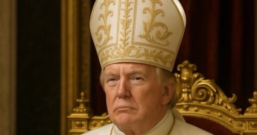 Трамп поділився зображенням в образі Папи Римського