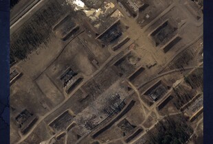  Розвідка Британії показала наслідки вибухів на складі боєприпасів рф у Володимирській області