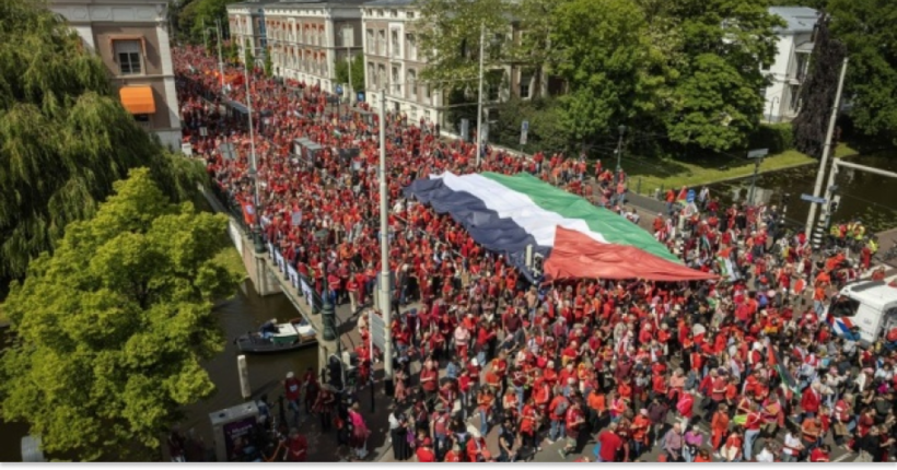 Понад 100 тисяч людей взяли участь у протесті проти дій Ізраїлю в Газі в нідерландській Гаазі