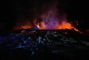 Росіяни безпілотниками атакували Полтавщину: спалахнула пожежа, пошкоджено ЛЕП (фото)