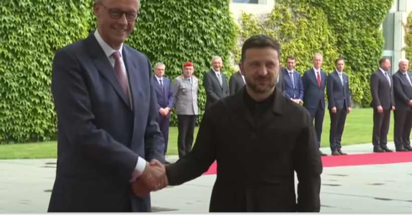 Зеленський розпочав робочий візит до Німеччини зі зустрічі з канцлером Мерцем