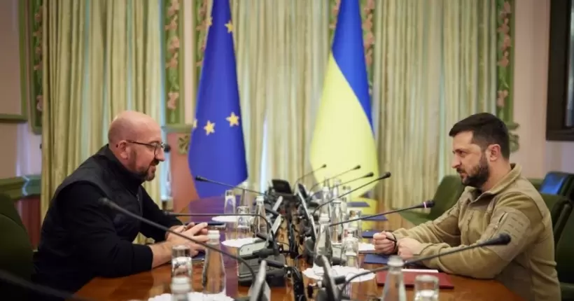 Зеленський зустрівся з президентом Євроради у Києві