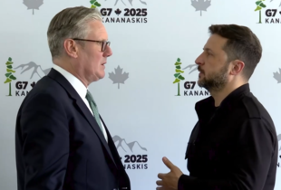Зеленський і Стармер зустрілися на полях саміту G7 (відео)