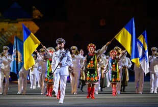 Оркестр ВМС України виступив на 75-му ювілейному військовому шоу в Единбурзі