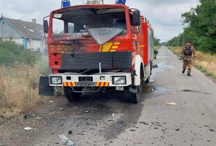 На Запоріжжі армія рф обстріляла рятувальників під час гасіння пожежі