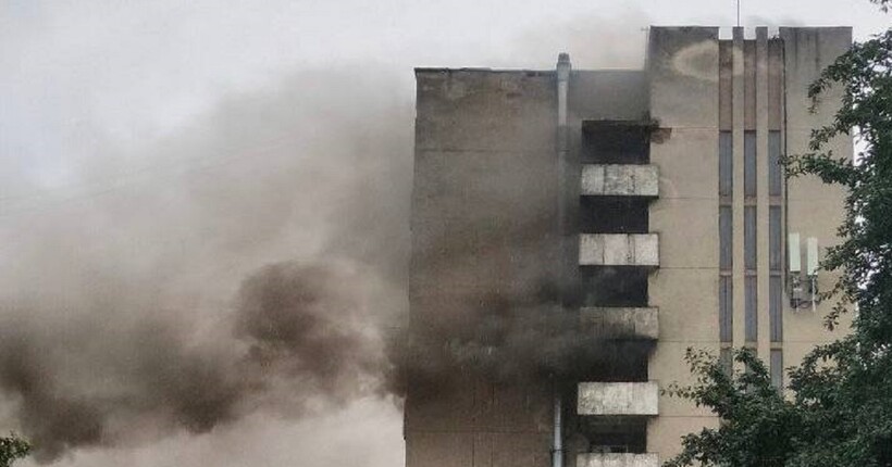 У Львові горить готель 