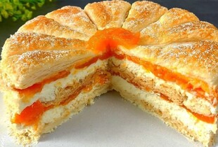 Домашній подвійний пляцок з абрикосами — покроковий рецепт
