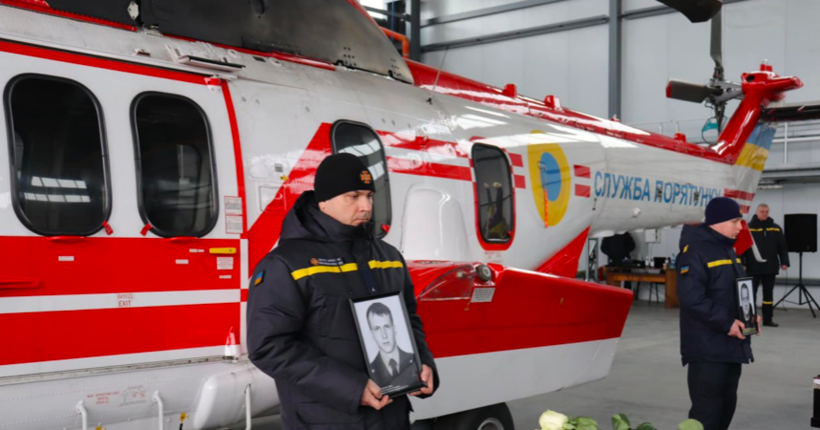 Авіакастрофа в Броварах: в Ніжині прощалися з екіпажем гелікоптера