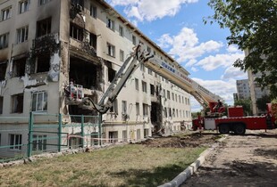 Удар по п'ятиповерхівці у Харкові: аварійно-рятувальні роботи завершено (фото)