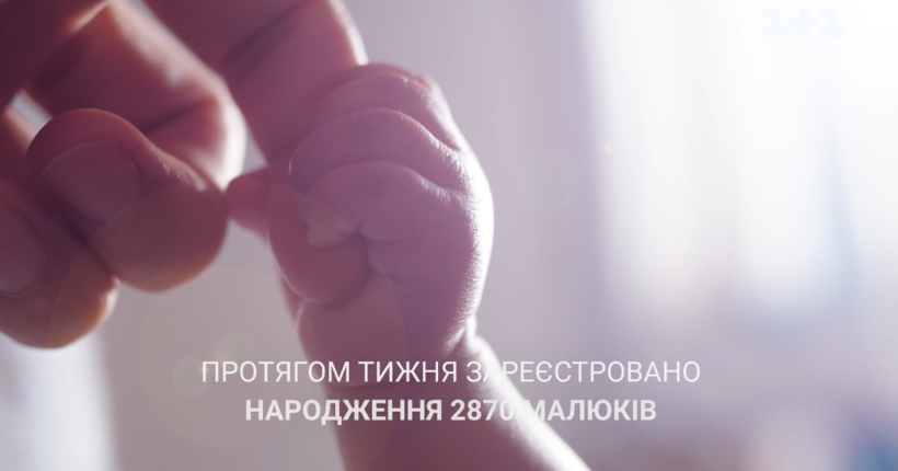 В Україні минулого тижня зареєстрували понад 2,8 тисячі новонароджених