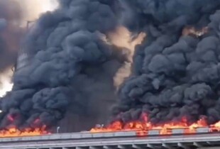 У порту Чорноморська сталася масштабна пожежа (відео)