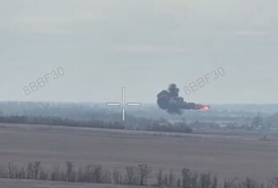 СБС FPV-дроном збили російський гелікоптер Мі-28: момент потрапив на відео
