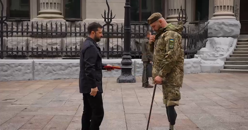 Зеленський вручив державні нагороди військовослужбовцям підрозділів ТрО