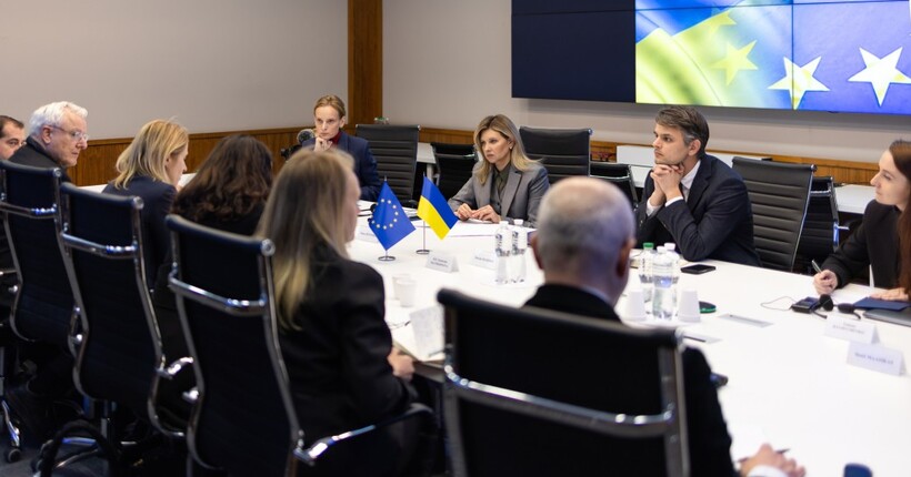 Перша леді зустрілась з Каллас у Києві: говорили про депортованих дітей