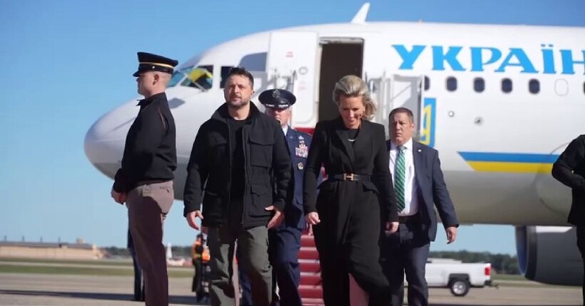 Зеленський прибув із візитом у Вашингтон (відео)