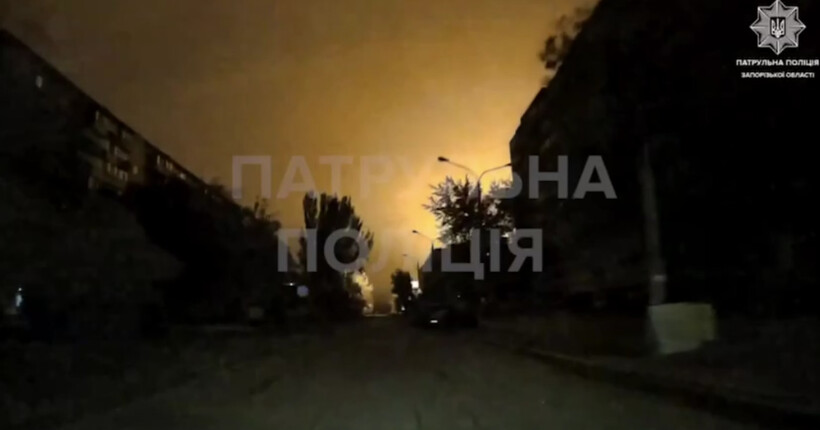 У поліції показали кадри з перших хвилин атаки на Запоріжжя (відео)
