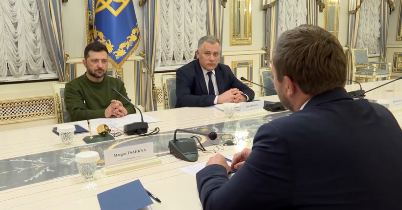 Далекобійність та спільне виробництво дронів: Зеленський зустрівся з головою МЗС Естонії