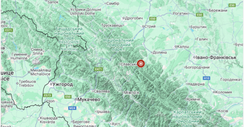 В Карпатах зареєстрували невідчутний землетрус магнітудою 1,4