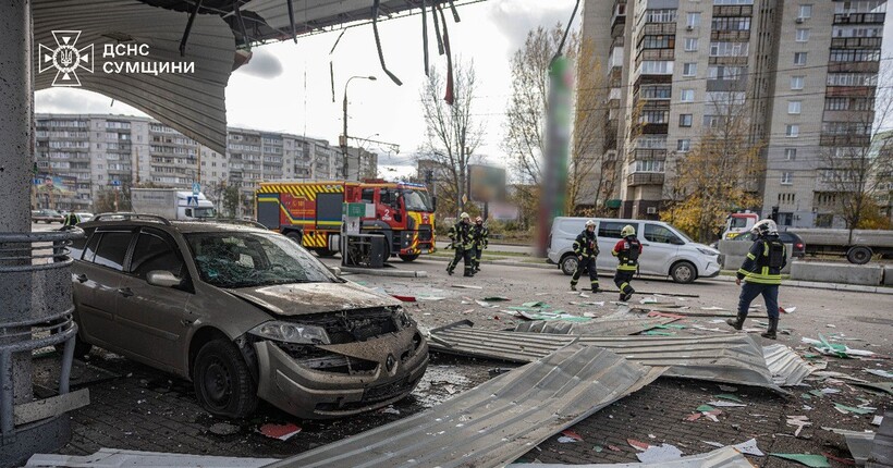 Армія рф атакувала АЗС у Сумах: є постраждалі (фото, відео)