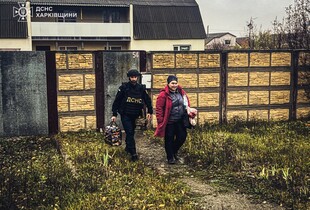 Надзвичайники евакуювали жінку та її дитину з Харківщини