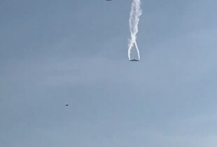 На кордоні Грузії та Азербайджану розбився військовий літак Туреччини (відео)