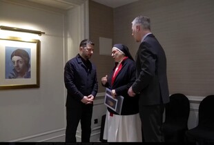 Зеленський у Мадриді нагородив сестру Марію Люсію орденом княгині Ольги ІІІ ступеня 