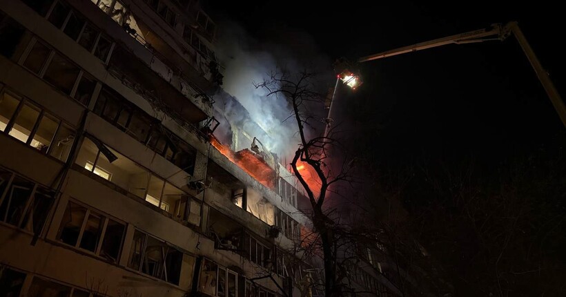 Зеленський назвав головну ціль нічної атаки росії  (фото та відео)