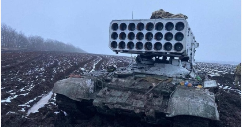 На Лиманщині українські оператори дронів знищили російську вогнеметну систему 