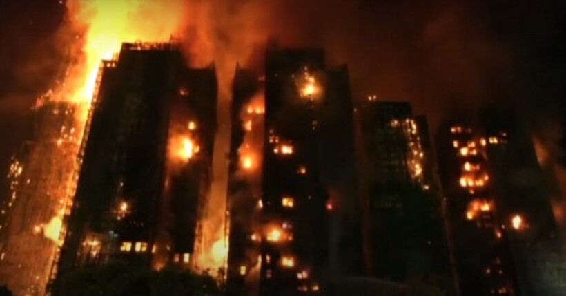 У Гонконзі сталася пожежа в кількох багатоповерхівках: щонайменше 13 людей загинули