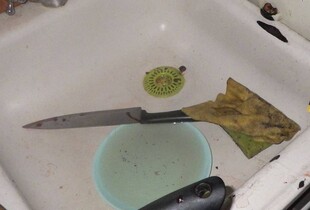 У Києві чоловік вдарив ножем у шию сестри і втік (фото)