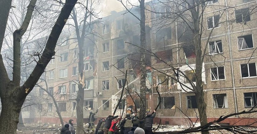 В Чернігові після влучання 