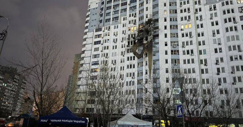 Атака рф на Київ 9 січня: пошкоджено 19 багатоповерхівок і будівлю посольства