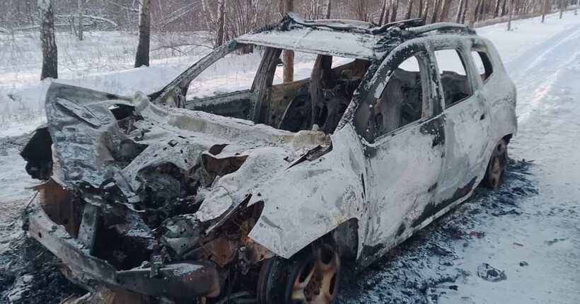 На Харківщині під час евакуації цивільних російський дрон знищив автомобіль поліції