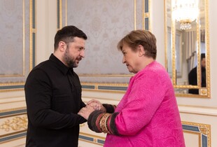 Зеленський зустрівся з директоркою-розпорядницею МВФ: що обговорили