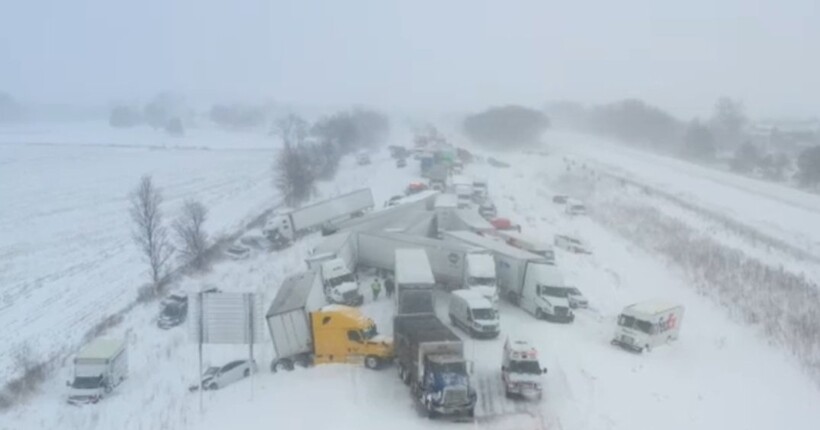 У США сталася масштабна ДТП за участю понад 100 авто (відео)