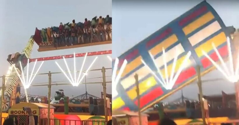 В Індії на ярмарку обвалився атракціон з відвідувачами: є загиблий і понад 10 поранених (відео)