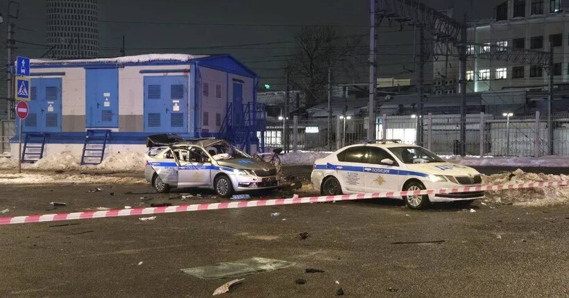 У Москві вибухнув автомобіль ДПС: один загиблий, двоє поліцейських поранені